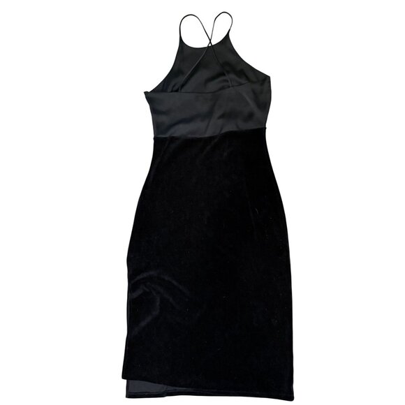 Juicy Couture Black Label Velvet Slip Dress Size 8‎ Y2K Glam Cocktail Date Night - Picture 5 of 9